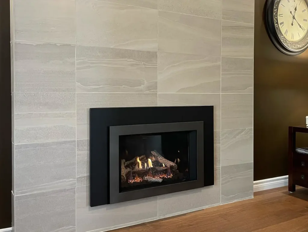 New fireplace installation