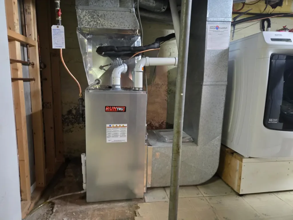 New RunTrue furnace installation