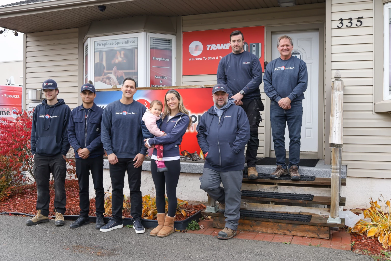Hamilton Home Comfort team group photo