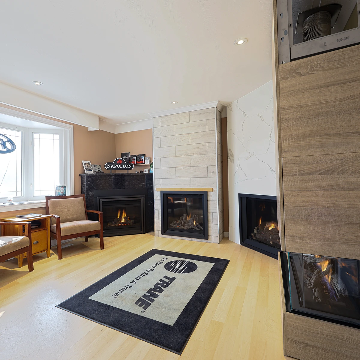 Hamilton Home Comfort fireplace showroom