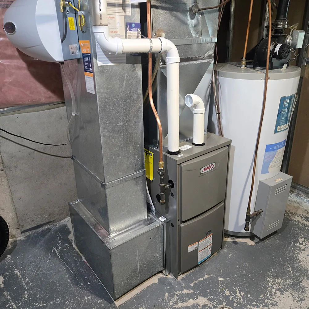 Lennox furnace installed in Hamilton home