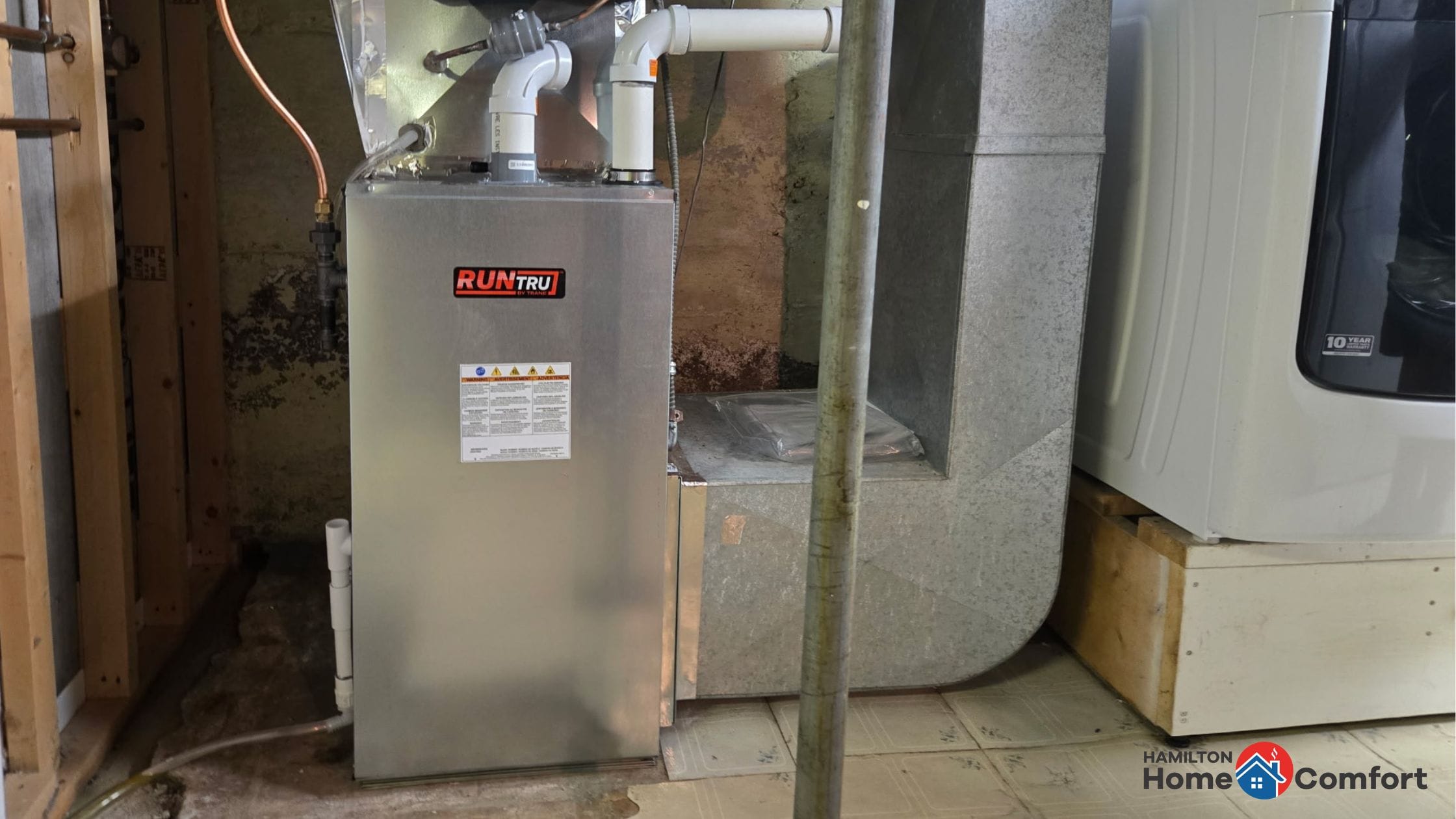 How long does it take to install a furnace with Hamilton Home Comfort.